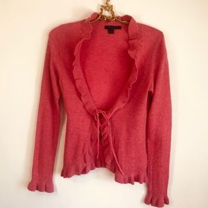 BODEN LAMBSWOOL ANGORA TIE SWEATER